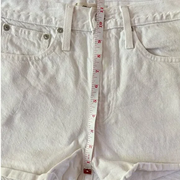 Madewell The Perfect Jean Short in Tile White High Rise Western Size 25 | 2 - Picture 7 of 10